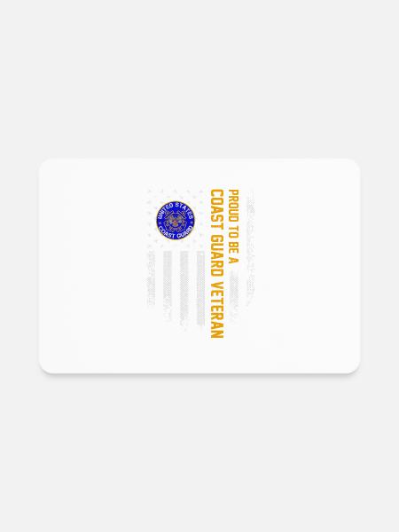 Proud To Be A Coast Guard Veteran - Rectangle Magnet - white - Front
