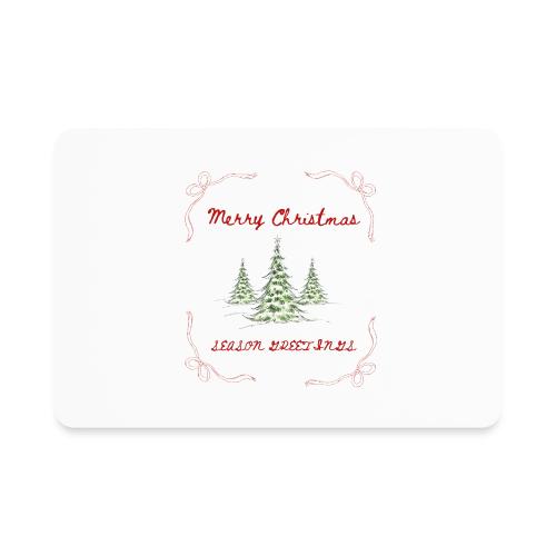 Beautiful Green Christmas Tree Graphic - Rectangle Magnet
