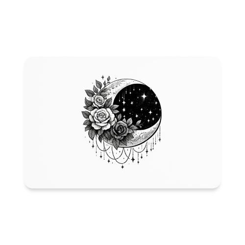 Crescent Moon Floral - Rectangle Magnet