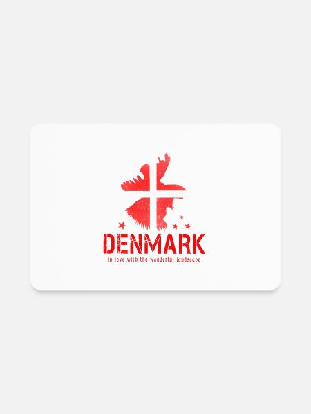 denmark danish danish flag Danmark - Rectangle Magnet - white - Front