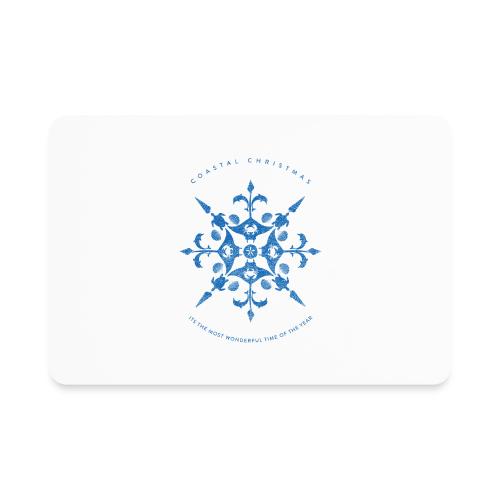 Coastal Christmas Snowflake 01 - Rectangle Magnet