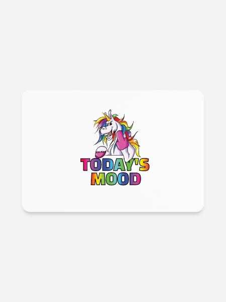 Fuck You Unicorn - Rectangle Magnet - white - Front