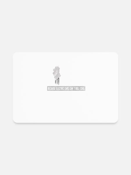 ROLL COAL TRUCK / DIESEL TRUCK : Diesel because - Rectangle Magnet - white - Front