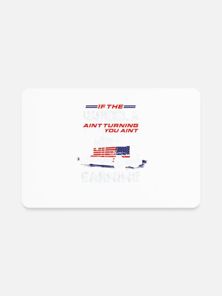 Funny Truck Driver Gear Highway Transporter Shirt - Rectangle Magnet - white - Front
