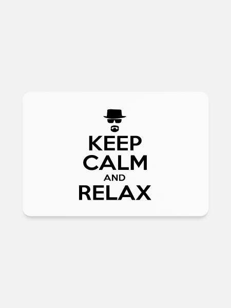 Keep Calm and Relax - Rectangle Magnet - white - Front