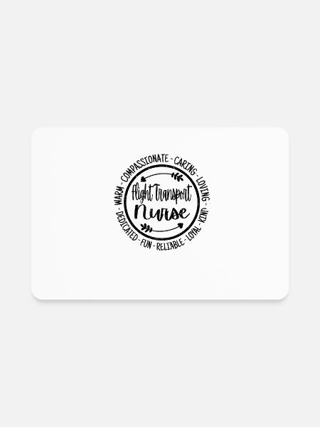 Flight Transport Nurse Life Nursing Squad - Rectangle Magnet - white - Front