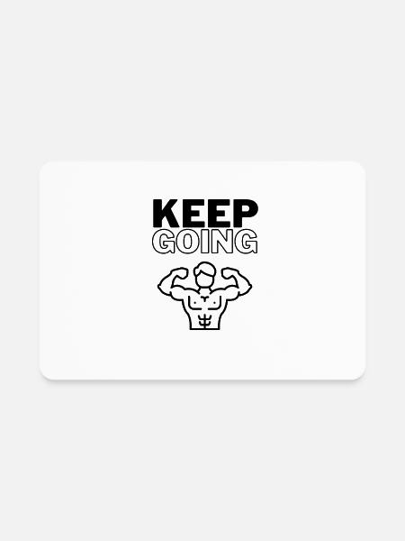Keep Going - Rectangle Magnet - white - Front
