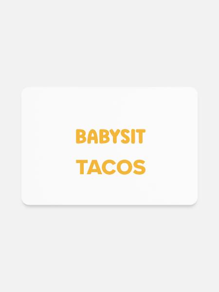 Babysitter Gift Daycare Provider Nanny Babysitter - Rectangle Magnet - white - Front
