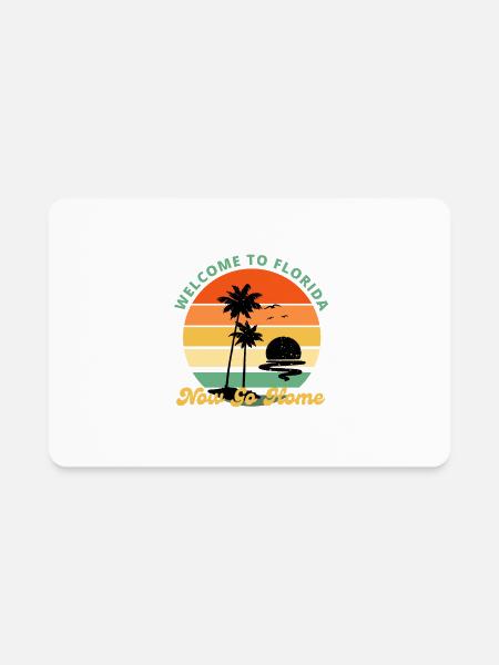 Welcome To Florida Beach - Rectangle Magnet - white - Front