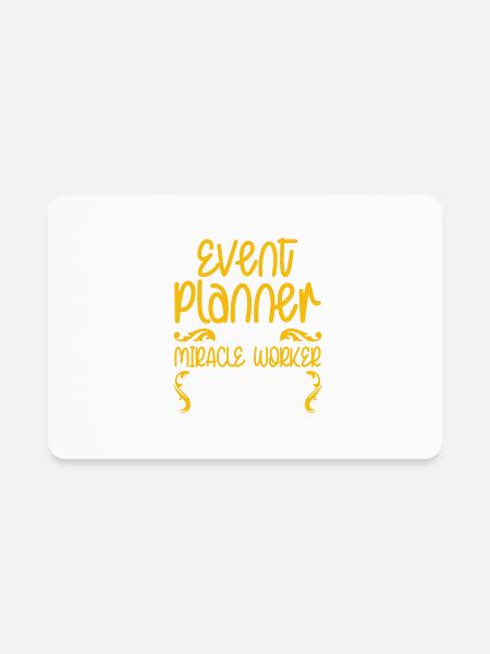 Event Planner Wedding Party Planner Event Manager - Rectangle Magnet - white - Front