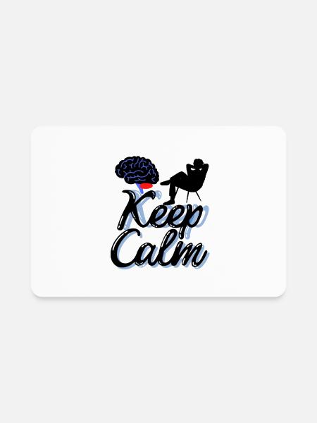 keep calm - Rectangle Magnet - white - Front