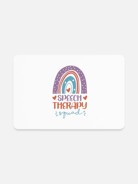 Speech Therapist Therapy Assistant - Rectangle Magnet - white - Front