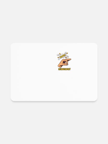 Reinguckt ReinLOOK Finger - Rectangle Magnet - white - Front
