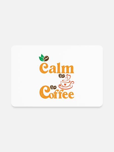 Keep Calm With Coffee - Rectangle Magnet - white - Front