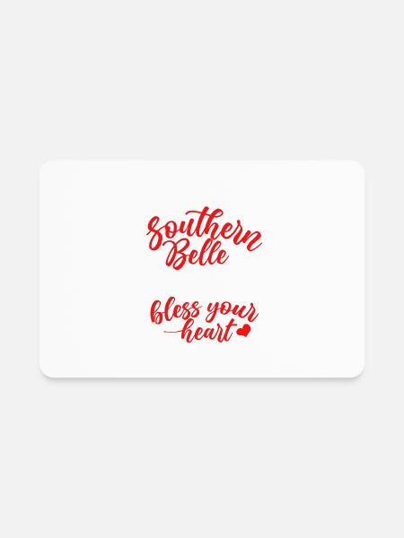 Je peux aller de Southern Belle à Redneck Crazy Aste - Magnet rectangulaire - blanc - Devant