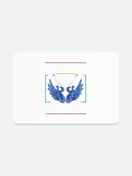 Rock And Roll Heaven - Rectangle Magnet - white - Front