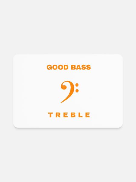 Good Bass Playerstay Out Of Treble Bassist Bass - Rectangle Magnet - white - Front