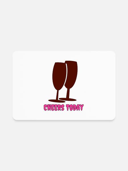 Logopic Cheers - Rectangle Magnet - white - Front