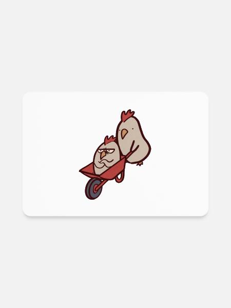 Alternative Means Of Chicken Transportation - Rectangle Magnet - white - Front
