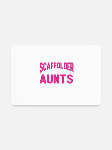 Scaffolder Gift Craftsman Job Scaffolder - Rectangle Magnet - white - Front