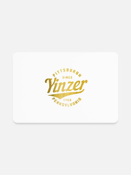 Yinzer Pittsburgh Pennsylvania Vintage PA Pride - Rectangle Magnet - white - Front