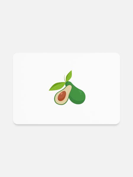 Keep Calm And Avocado On - Rectangle Magnet - white - Front