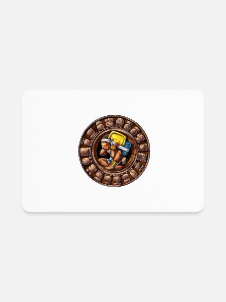 Ancient Mayan Calendar - Rectangle Magnet - white - Front