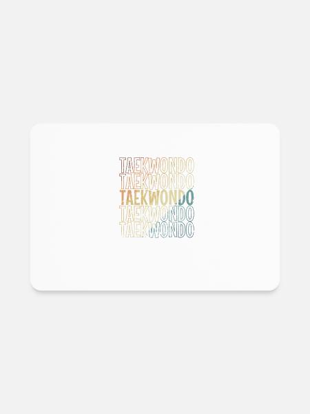Taekwondo Martial Arts Martial Arts Fitness - Rectangle Magnet - white - Front