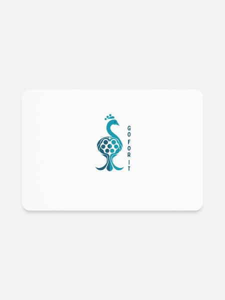 Go For It - Rectangle Magnet - white - Front