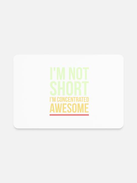 Concentrated awesome - Rectangle Magnet - white - Front