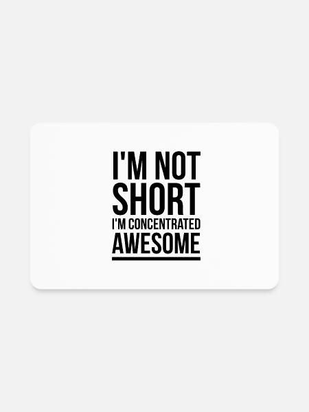 Concentrated awesome - Rectangle Magnet - white - Front