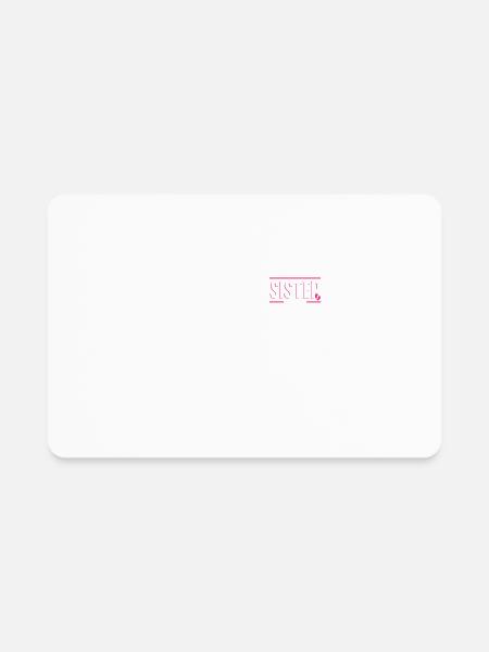 Sister Est 2025 Baby Birth Babysitting Babysitter - Rectangle Magnet - white - Front