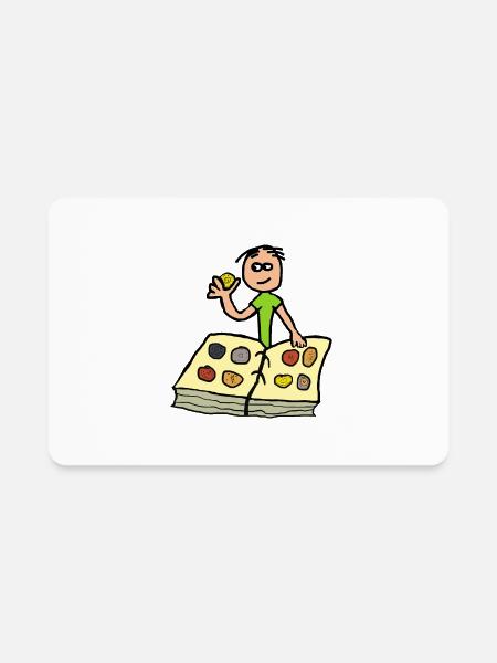 Coin Collecting - Rectangle Magnet - white - Front