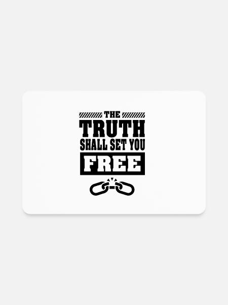 Truth - Rectangle Magnet - white - Front