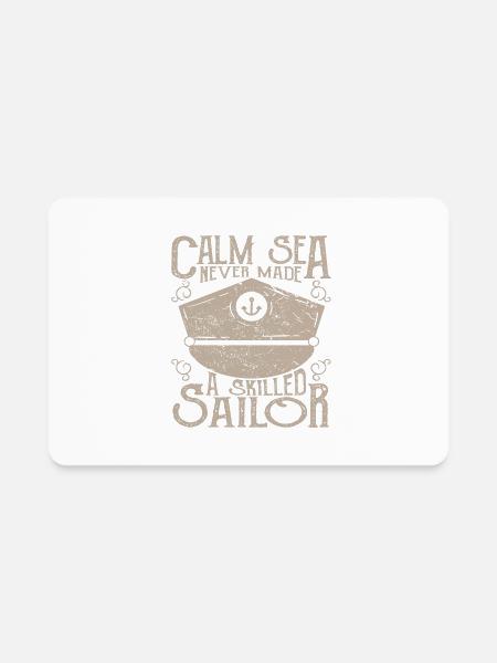Calm Sea - Rectangle Magnet - white - Front