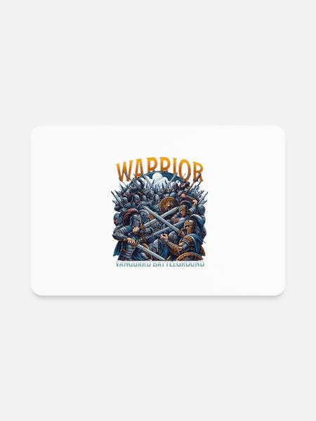 Customizable Warrior Battleground - Rectangle Magnet - white