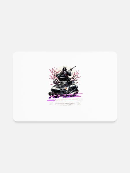 Customizable Samurai Car - Rectangle Magnet - white