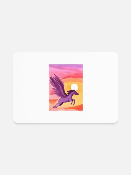Pegasus toward sunset - Rectangle Magnet - white - Front