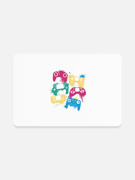 Joysticks - Rectangle Magnet - white - Front