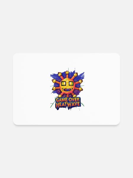 Pixel Sun Meltdown - Rectangle Magnet - white - Front