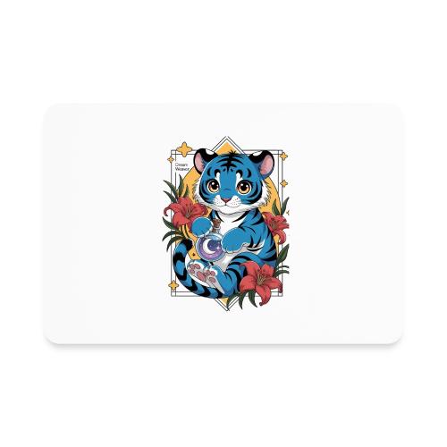 Mystic Blue Tiger Anime Potion Design – Cute tiger - Rectangle Magnet