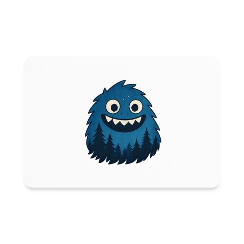 Whimsical Blue Forest Monster – Cute Cartoon Night - Rectangle Magnet