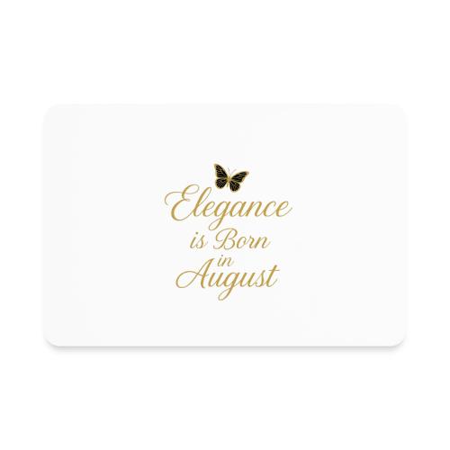 Elegance Is Born in August | Gold Butterfly - Rectangle Magnet