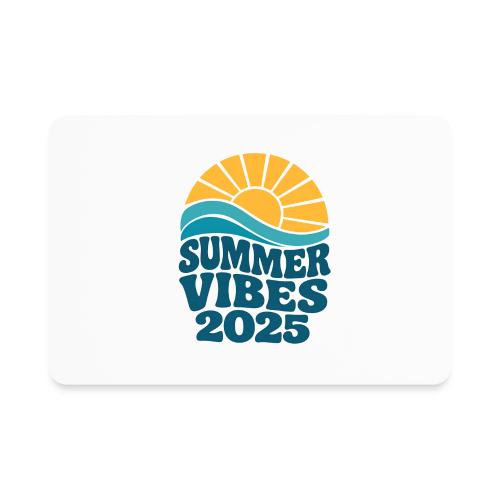 Summer Vibes 2025 Retro Sunset T-Shirt | Fun Beach - Rectangle Magnet