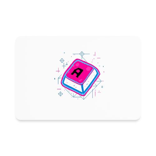 Neon Pixel A Key - Rectangle Magnet