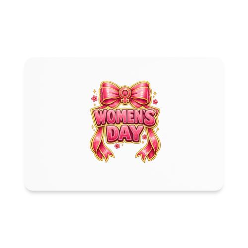 Cute Pink Bow Women’s Day Feminist Symbol - Rectangle Magnet