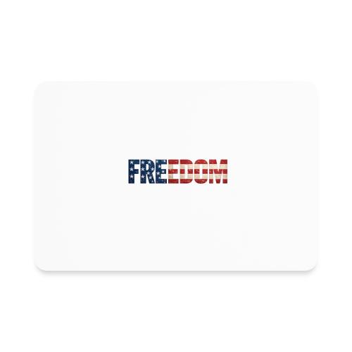 Freedom American Flag Distressed Patriotic Shirt - Rectangle Magnet