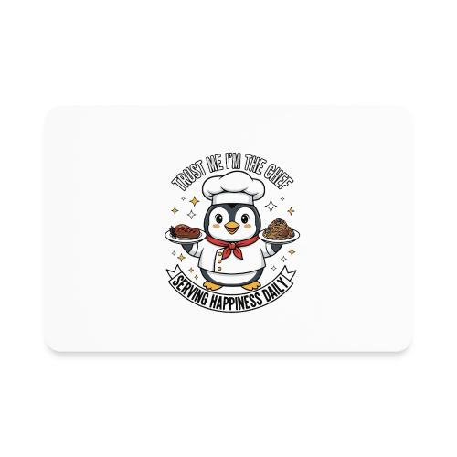 cute Penguin Chef-Funny Cartoon Daily Happiness - Rectangle Magnet