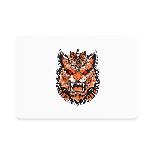 Tribal Demon Wolf Mask - Rectangle Magnet
