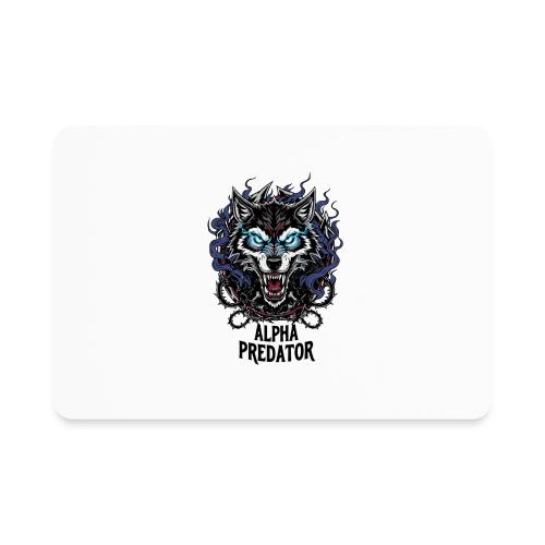 Alpha Predator Wolf Fierce Neon Eyes - Rectangle Magnet